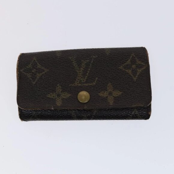 LOUIS VUITTON Monogram Epi Key Case 4Set Noir LV Auth BA641 - Picture 8 of 16